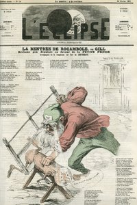 Le loyer de Rocamel, publicité pour "La Petite Presse". Couverture dans "L