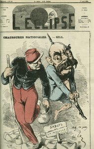 Otto von Bismarck échange ses bottes contre les sabots de la Moselle. Couverture de « L