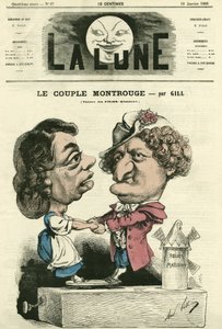 Le couple Montrouge au théâtre des Folies-Marigny - Andre Gill