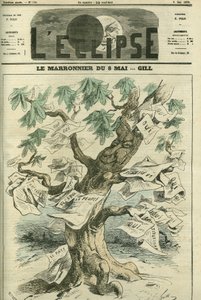 Le marronnier du 8 mai, le Sénat approuve par plébiscite, établit la responsabilité des ministres devant le Corps législatif. Couverture dans "L