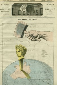 Le clou, une caricature sur la République illustrant une citation d
