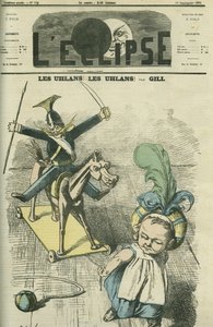 Les uhlans ! Les hulans !, un projet de ficelles pour enfants, ce sont des cavaliers de l