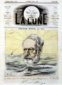 Victor Hugo - par Gill, dans "La Lune" du 19/05/1867 - Andre Gill