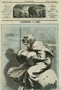 Attente, jeune fille attendant sous la neige : "ah ! Qu