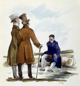 Illustration par André Mare (1885-1932) pour le roman Le Colonel Chabert par Honoré de Balzac - Andre Mare