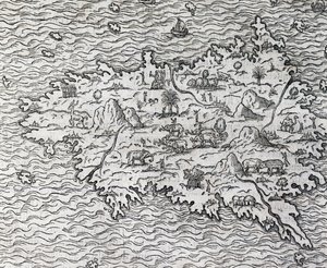 Carte de Sumatra - Andre Thevet