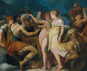 Le mariage de Cupidon et Psyché, vers 1550 - Andrea Schiavone