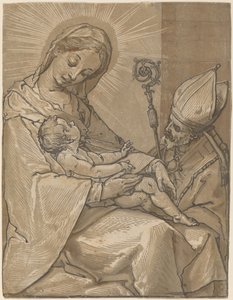 Madone et Enfant avec un évêque, 1591