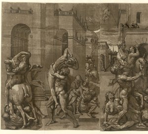 Enlèvement des Sabines - Andrea Andreani