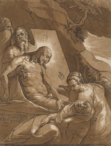 La Mise au tombeau, 1585 - Andrea Andreani