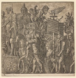 Le Triomphe de Jules César : Statues colossales et équipements de siège, 1593-99