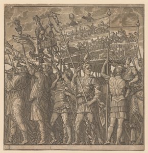 Le Triomphe de Jules César : Soldats portant les images de la guerre, 1593-99
