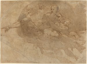 Dieu le Père en gloire - Andrea Boscoli after Michelangelo