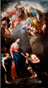 La Vierge apparaît à Saint Jérôme Emilien - Andrea Celesti