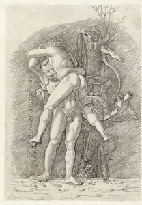 Hercule et Antée - Andrea Mantegna (school of)