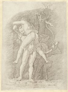 Hercule et Antée - Andrea Mantegna (school of)