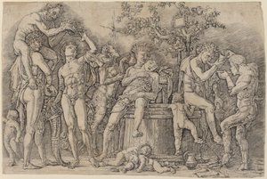 Bacchanale avec une cuve à vin - Andrea Mantegna