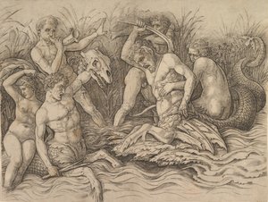 Bataille des dieux de la mer (partie droite d