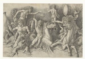 Bataille des dieux de la mer, avec l