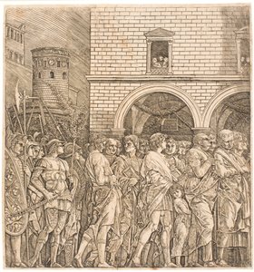 Le sénat romain suit un triomphe - Andrea Mantegna