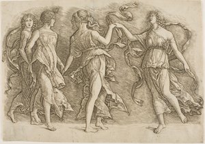 Quatre femmes dansant - Andrea Mantegna