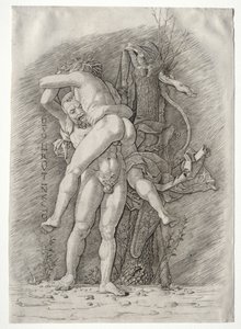 Hercule et Antée, 1400s - Andrea Mantegna