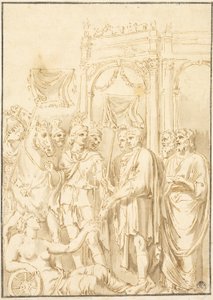 Sénateurs et soldats romains - Andrea Mantegna