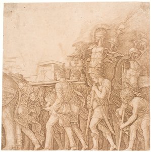 Soldat portant des trophées - Andrea Mantegna