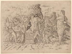 La Mise au tombeau - Andrea Mantegna