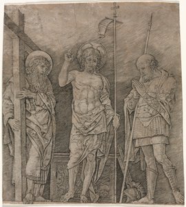 Le Christ ressuscité entre Saint André et Longin