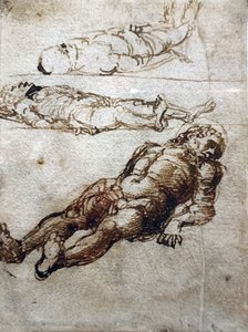 Trois études pour le Christ mort - Andrea Mantegna