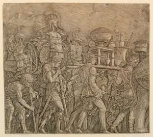 Triomphe de César : Les porteurs de corselet - Andrea Mantegna