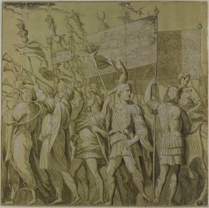 Triomphes de Jules César: Toile No. I - Andrea Mantegna