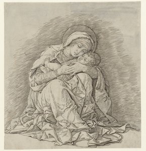 Marie assise avec l