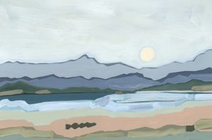 Lever de lune sur la vallée, 2023