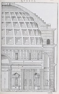 Coupe transversale du Panthéon, illustration d