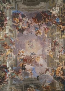 Saint Ignace en gloire - Andrea Pozzo