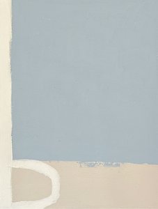 Bleu serein, beige, abstrait - Andrea Reichhart