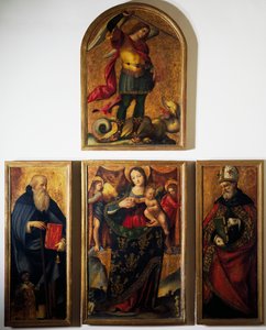 Polyptyque avec la Vierge et les Saints, par Andrea Sabatini da Salerno - Andrea Sabatini