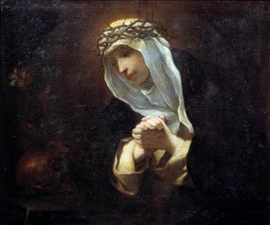 Représentation de sainte Catherine de Sienne (1347-1380) - Andrea Sacchi