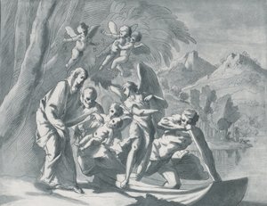 Le repos pendant la fuite en Égypte, 1740-1771 - Andrea Scacciati