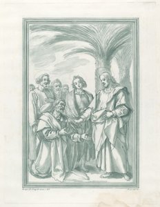 Le Christ remettant les clés à Saint Pierre - Andrea Scacciati after Jacopo Chimenti