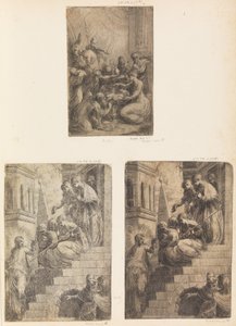 Adoration des Mages, Christ et les femmes sur l