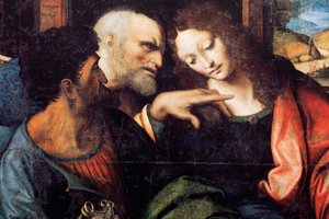Abbaye (Abdij van Tongerlo). La Cène. 1506-1507. (détail) - Andrea Solario