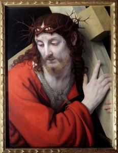 Christ portant sa croix. Peinture d