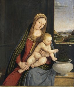 Madone des œillets, c.1495 - Andrea Solario