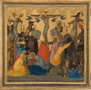Scènes de la Passion du Christ : La Crucifixion (panneau central)