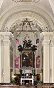 Vue du presbytère, Église des Saints Nazaro et Celso, Brienno, Côme, Lombardie, Italie - Andrea de Passeri