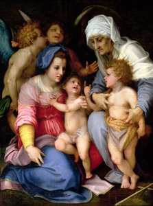 Sainte Famille avec anges, c.1515-16 - Andrea del Sarto