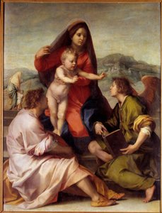Madonna della Scala. Sainte famille avec un ange - Andrea del Sarto